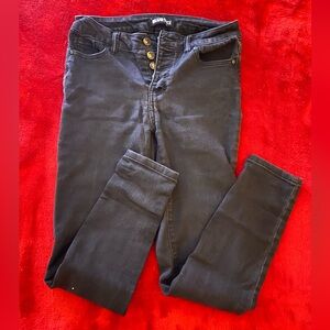 Blue Spice Women's Dark Gray High Rise Jeans